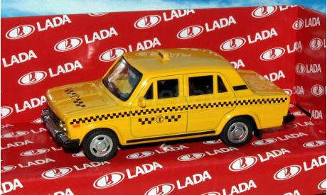 Lada 2106 (ВАЗ-2106) такси _ CarLine _ 1:43, масштабная модель, scale43