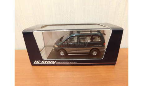 Mitsubishi Delica 1994 Green/Silver, масштабная модель, Hi-Story, scale43