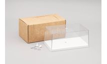 Пластиковый бокс с белым подиумом 20 шт, боксы, коробки, стеллажи для моделей, SB box