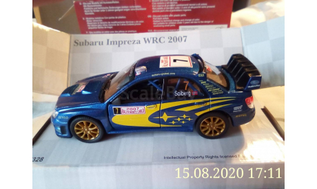 Subaru Impreza WRC 2007, масштабная модель, Kinsmart, scale32
