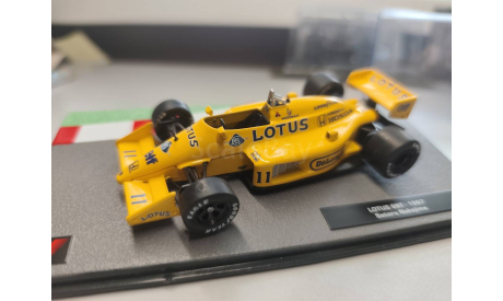 Formula 1 Auto Collection №9, формула-1, Lotus 99T, Сатору Накадзима (1987), журнальная серия масштабных моделей, Centauria, scale43