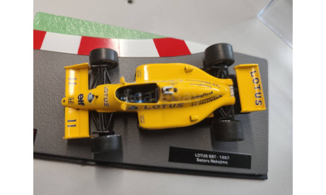 Formula 1 Auto Collection №9, формула-1, Lotus 99T, Сатору Накадзима (1987), журнальная серия масштабных моделей, Centauria, scale43