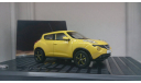 Nissan Juke yellow dealer edition, масштабная модель, scale43
