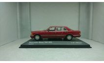 Mercedes-benz 560SEL W126 signalrot, редкая масштабная модель, Minichamps, scale43