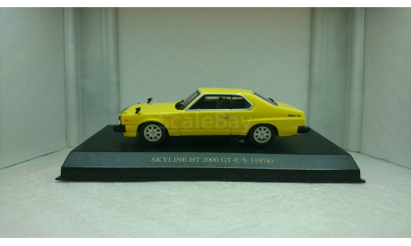 Nissan Skyline 2000 GT-E-S 1978 yellow, масштабная модель, AOSHIMA, scale43