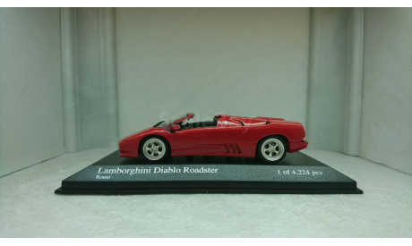 Lamborghini Diablo Roadster 1994 Rosso, масштабная модель, Minichamps, scale43