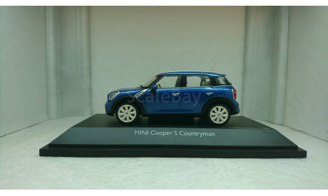 Mini Cooper S Countryman R60, true blue 2010, редкая масштабная модель, Schuco, scale43