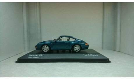 Porsche 911 1993 turkis metallic, масштабная модель, Minichamps, scale43