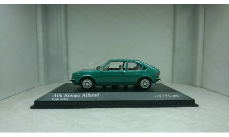 Alfa Romeo Alfasud 1972 verde ischia, редкая масштабная модель, Minichamps, scale43