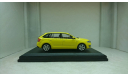 Skoda Rapid Spaceback 2014 yellow sprint uni, масштабная модель, 1:43, 1/43, Abrex, Škoda