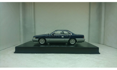 Nissan Leopard Ultima F31 1986 blue/gray, масштабная модель, AOSHIMA, 1:43, 1/43