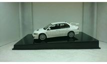Mitsubishi Lancer Evo VII white 2001, редкая масштабная модель, Autoart, 1:43, 1/43