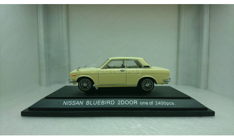 Nissan Bluebird 2 Door light yellow, редкая масштабная модель, Ebbro, scale43