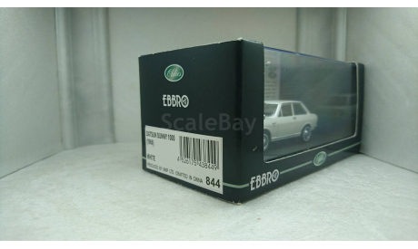 Datsun Sunny 1000 1966 white, редкая масштабная модель, Ebbro, 1:43, 1/43