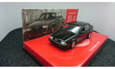 Alfa Romeo 75 3.0 V6 America 1989 Black, масштабная модель, Minichamps, 1:43, 1/43