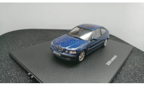 BMW 325ti E46  compact topasblue, редкая масштабная модель, Minichamps, scale43