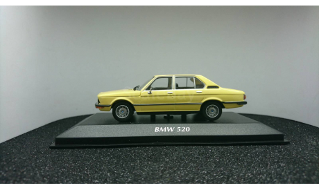 BMW 520 E12  1972-76  yellow, редкая масштабная модель, Minichamps, scale43