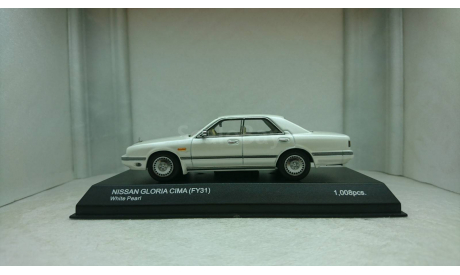 Nissan Gloria Cima FY31  White Pearl, редкая масштабная модель, Kyosho, 1:43, 1/43