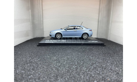 Alfa Romeo GT 2003 azzuro nuvola, редкая масштабная модель, Minichamps, scale43