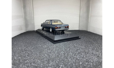 Mercedes-Benz 230E W123 Limousine 1976 Lapis blue, редкая масштабная модель, Minichamps, scale43