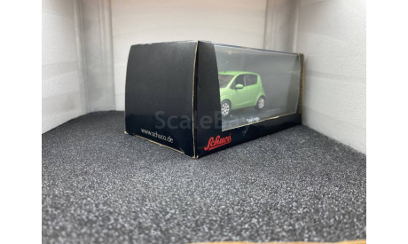 Opel Agila B 2008 lemongrass-green metallic, редкая масштабная модель, Schuco, 1:43, 1/43