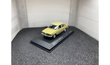 Alfa Romeo Alfetta 1.6 1975 giallo piper, редкая масштабная модель, Minichamps, scale43