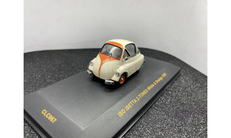 ISO Isetta 1953 ’bubble car’ white/orange, редкая масштабная модель, IXO Road (серии MOC, CLC), 1:43, 1/43