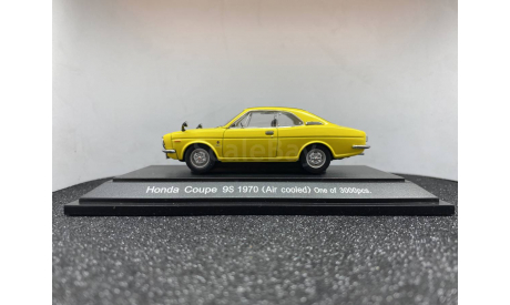 Honda coupe 9S 1970 Air Cooled yellow, редкая масштабная модель, Ebbro, scale43