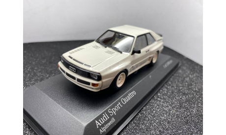 Audi Sport Quattro 1984 alpineweiß, редкая масштабная модель, Minichamps, 1:43, 1/43