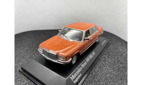 Mercedes-Benz 450 SEL 6.9 W116 1972-1979 English Red, редкая масштабная модель, Minichamps, scale43