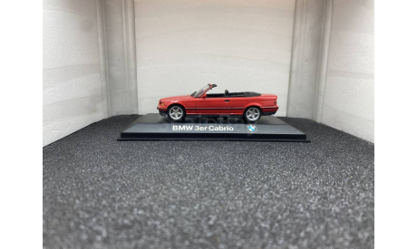 BMW 3 cabrio E36/2C 1993 - 1999 red, редкая масштабная модель, Minichamps, scale43