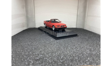 BMW 3 cabrio E36/2C 1993 - 1999 red, редкая масштабная модель, Minichamps, scale43