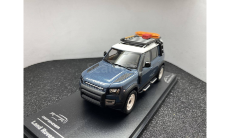 Land Rover Defender 110 2020 tasman blue, масштабная модель, Almost Real, scale43