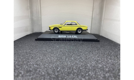 BMW 3.0 CSL E9 1973 gelb, редкая масштабная модель, scale43, Schuco