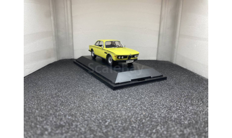 BMW 3.0 CSL E9 1973 gelb, редкая масштабная модель, scale43, Schuco