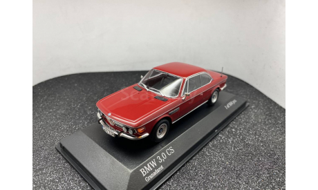 BMW 3.0 CS E9 1968 granadarot, редкая масштабная модель, Minichamps, scale43