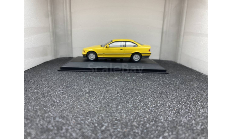 BMW 3 Series E36 Coupe yellow, редкая масштабная модель, Minichamps, scale43