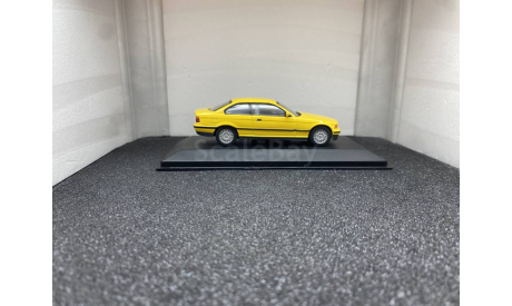 BMW 3 Series E36 Coupe yellow, редкая масштабная модель, Minichamps, scale43