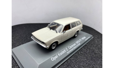 Opel Kadett C Caravan 1974 white, редкая масштабная модель, Minichamps, 1:43, 1/43