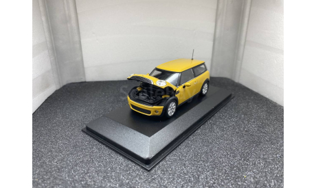 Mini Cooper Clubman 2007 yellow, редкая масштабная модель, Minichamps, scale43