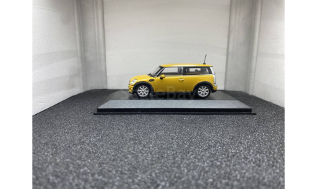 Mini Cooper Clubman 2007 yellow, редкая масштабная модель, Minichamps, scale43