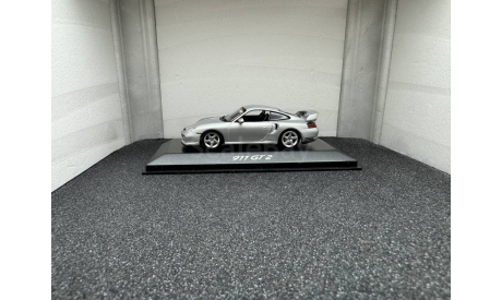 Porsche 911 (996) GT2 2001 silver, масштабная модель, Minichamps, scale43