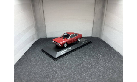 Lancia Beta Coupe 1981 red, редкая масштабная модель, Minichamps, scale43