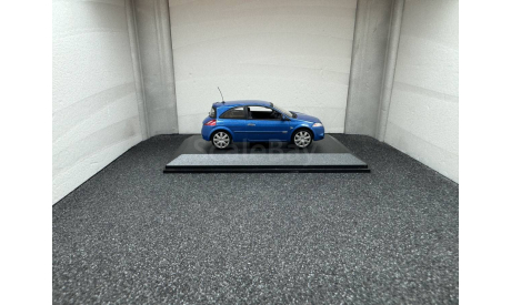 Renault Megane Sport 2004 blue metallic, редкая масштабная модель, Universal Hobbies, scale43