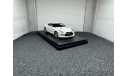 Nissan Skyline GT-R  R35 2007 white pearl, редкая масштабная модель, Ebbro, scale43