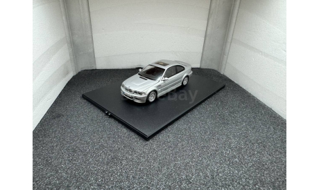 BMW M3 E46 2000 silver metallic, редкая масштабная модель, Minichamps, scale43