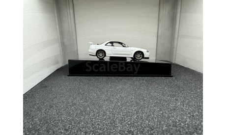 Nissan Skyline R34 GTR 1999 V-Spec II white, редкая масштабная модель, Autoart, scale43
