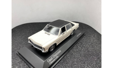 Opel Diplomat B 1968  chamonix-weiss, редкая масштабная модель, Minichamps, scale43