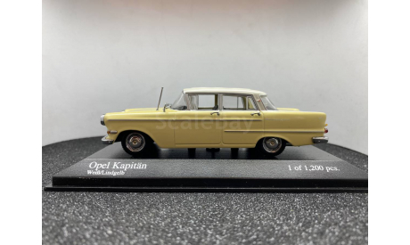 Opel Kapitan P2 6 Bj 1959 yellow/white, масштабная модель, Minichamps, scale43