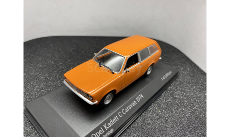 Opel Kadett C Caravan 1974 Signal Orange, редкая масштабная модель, Minichamps, scale43